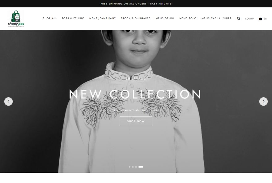 Shopy POS clothing and fashion demo store
